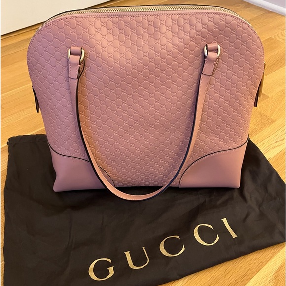 GENUINE, NEW! NEVER USED!! Gucci satchel in dusty pink. - Picture 1 of 15